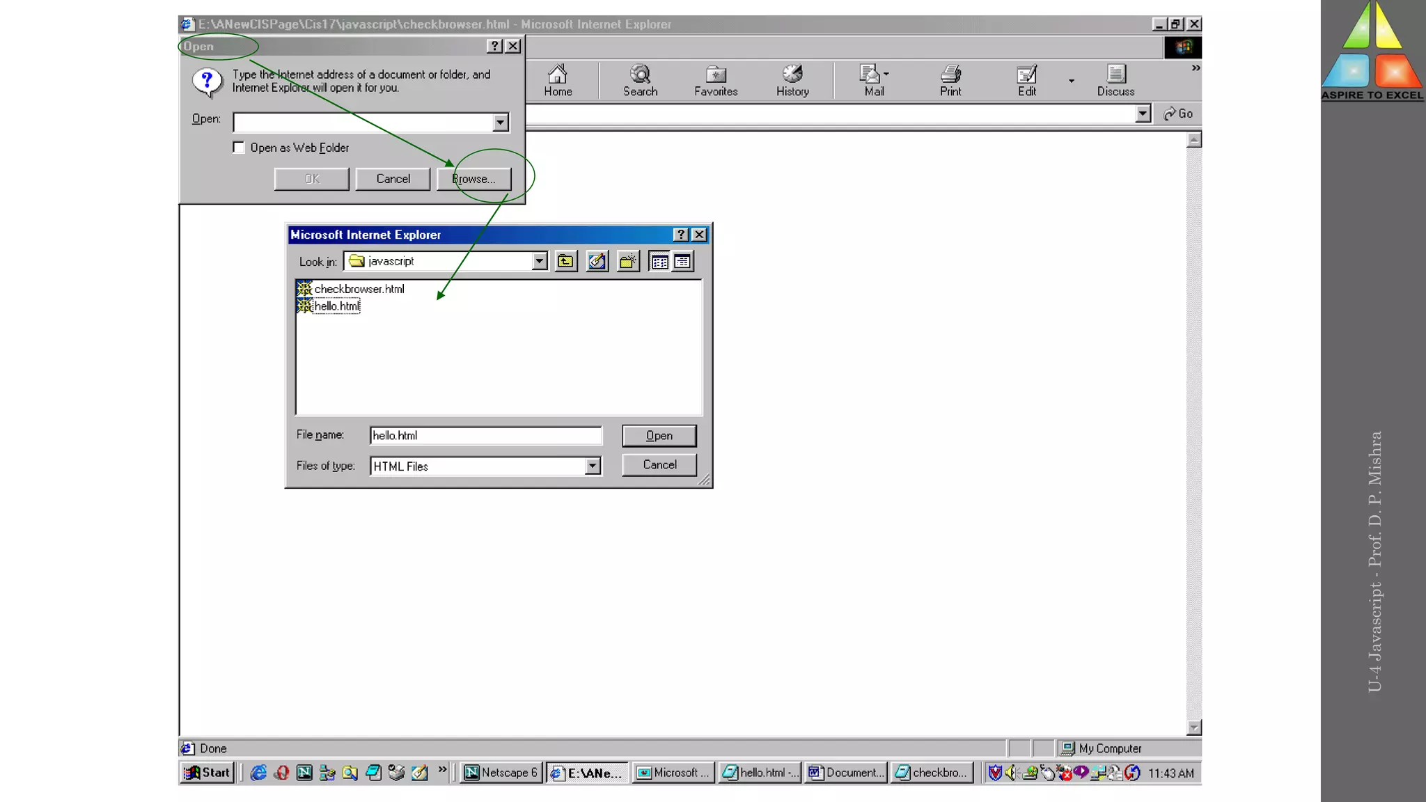 U-4
Javascript
-
Prof.
D.
P.
Mishra
 