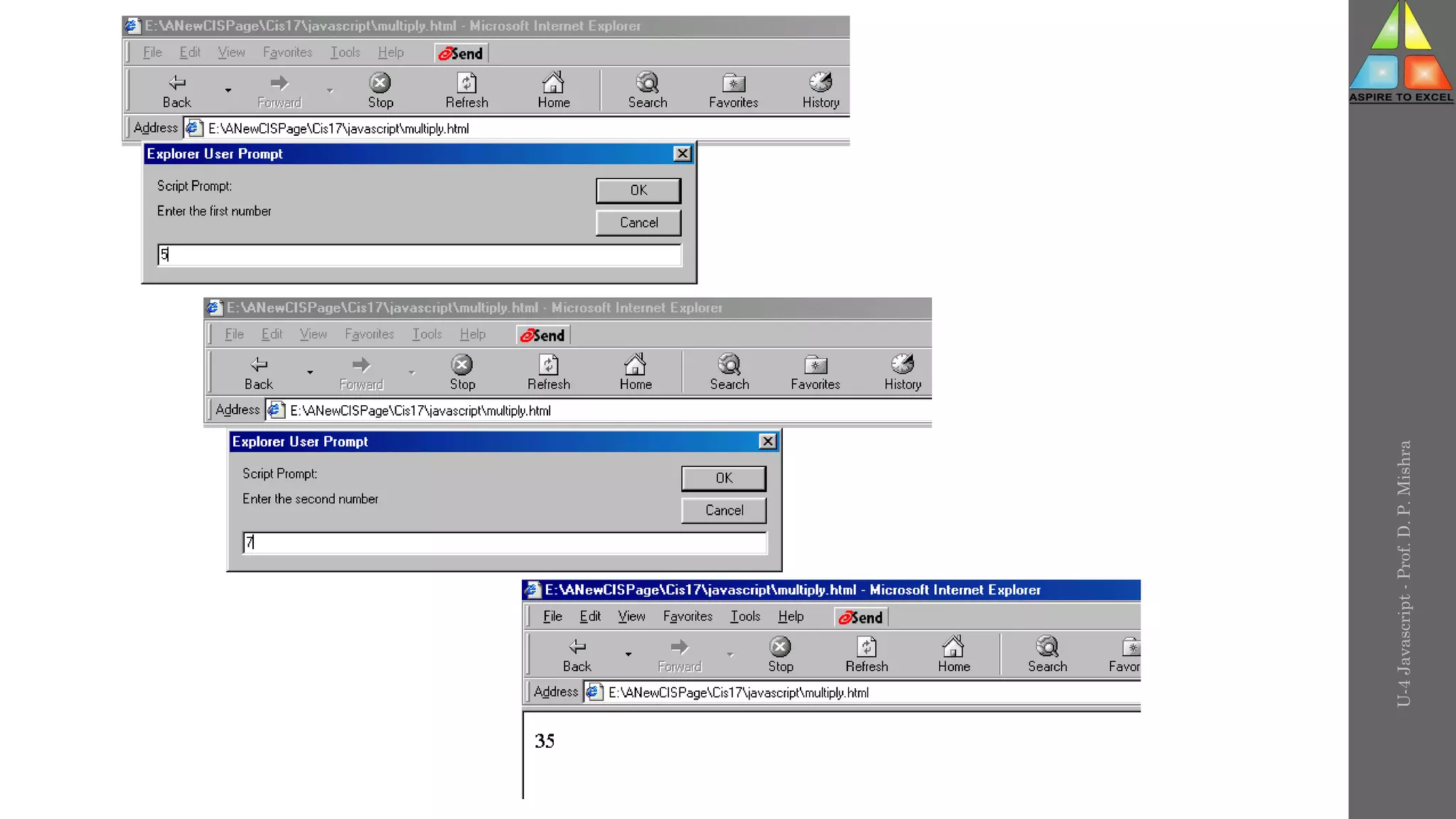 U-4
Javascript
-
Prof.
D.
P.
Mishra
 