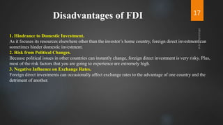 Foreign Direct & Portfolio Investments | PPTX