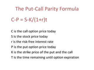 Unit 4 option pricing | PPT
