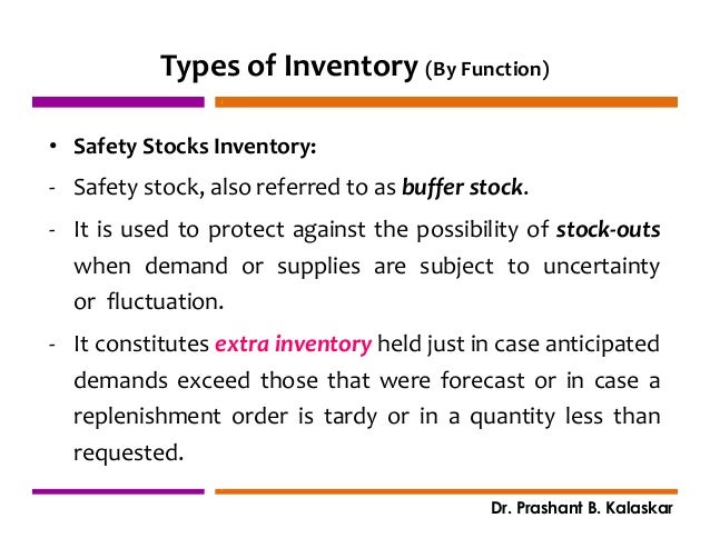 stocks inventory