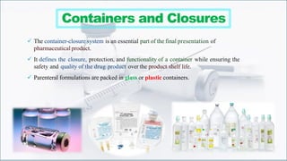 UNIT-4 PARENTERAL PRODUCTS. FIFTH SEM B. PHARM | PDF