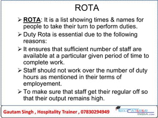 planning-work-of-housekeeping-dept. | PDF