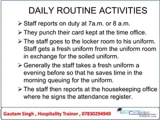 planning-work-of-housekeeping-dept. | PDF