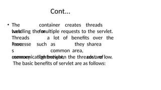 Unit-4 Servlets WEB TECHNOLOGIES NOTES. | PPTX
