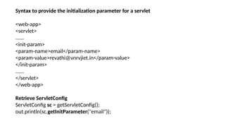 Unit-4 Servlets WEB TECHNOLOGIES NOTES. | PPTX