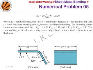 Sheet Metal Math Test sheet metal operations part 2 | PDF