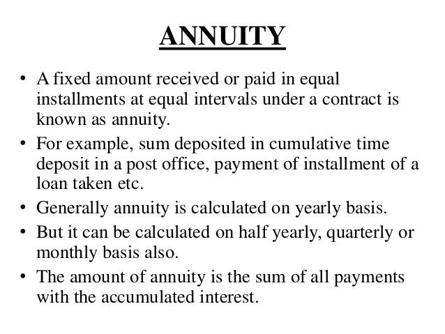 annuity compound interest calculator