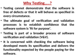 UNIT-4 Software Testing1 for students who are pursuing engineering in ...