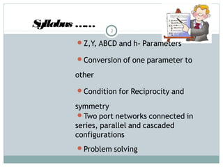 Unit 4 twoportnetwork | PPT