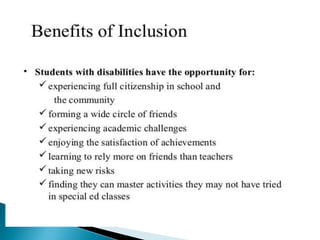 UNDERSTANDING INCLUSIVE EDUCATION | PPTX