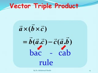 Vector Differential Calculus and its Application | PDF
