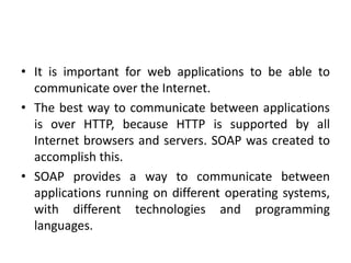 unit -4 spring web services like SOA Arch | PPTX
