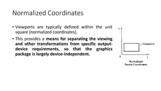 Computer Graphics - Windowing and Clipping | PPTX