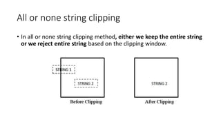 Computer Graphics - Windowing and Clipping | PPTX