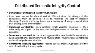 Distributed DBMS - Unit 5 - Semantic Data Control | PPTX | Databases ...