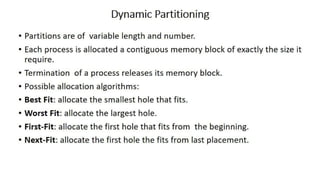 OS Unit 5 - Memory Management