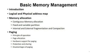 OS Unit 5 - Memory Management