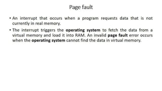 OS Unit 5 - Memory Management