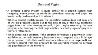 OS Unit 5 - Memory Management
