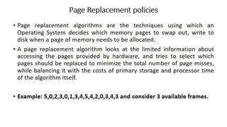 OS Unit 5 - Memory Management