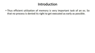 OS Unit 5 - Memory Management