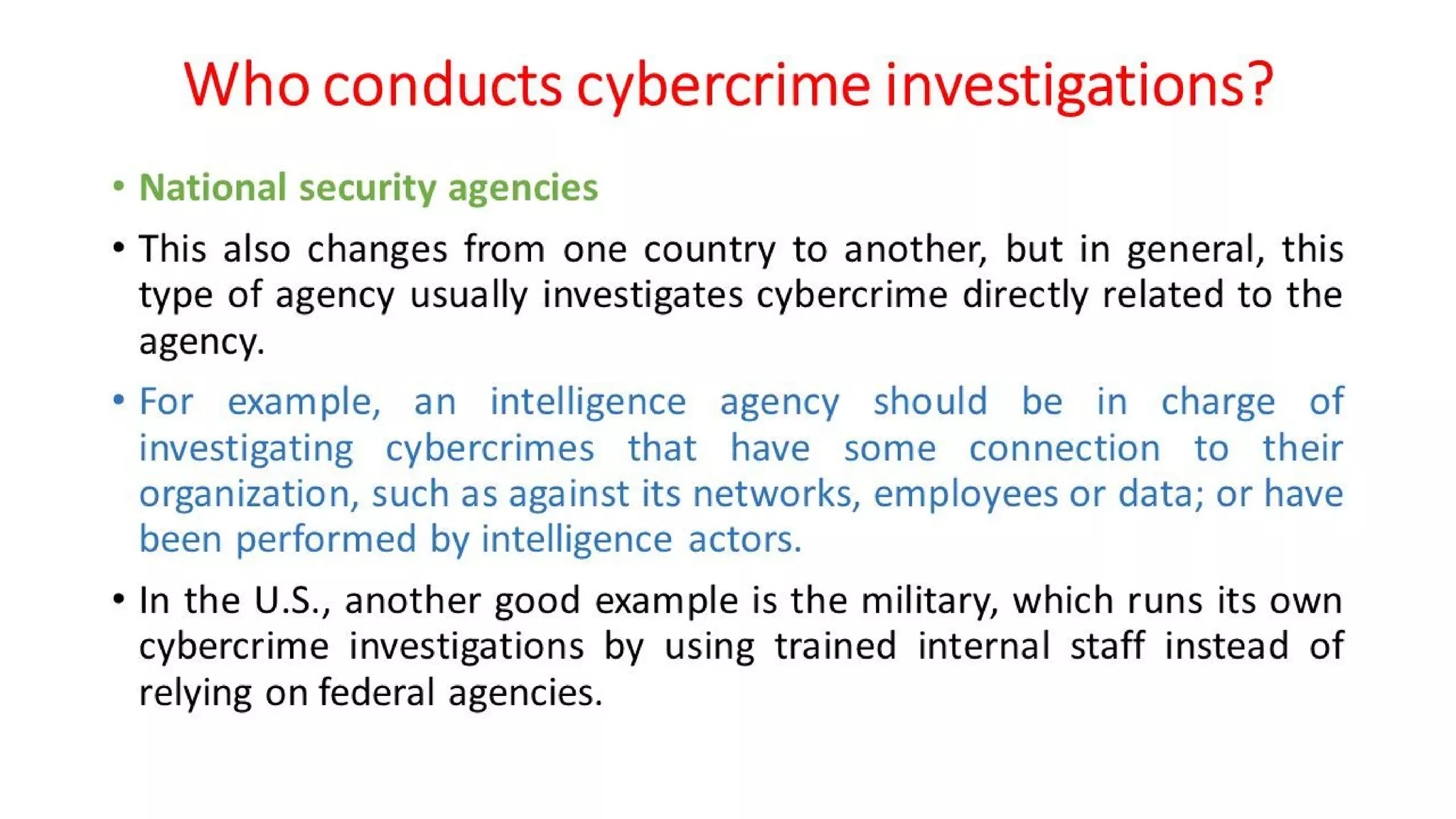 Cyber Security - Unit - 5 - Introduction to Cyber Crime Investigation