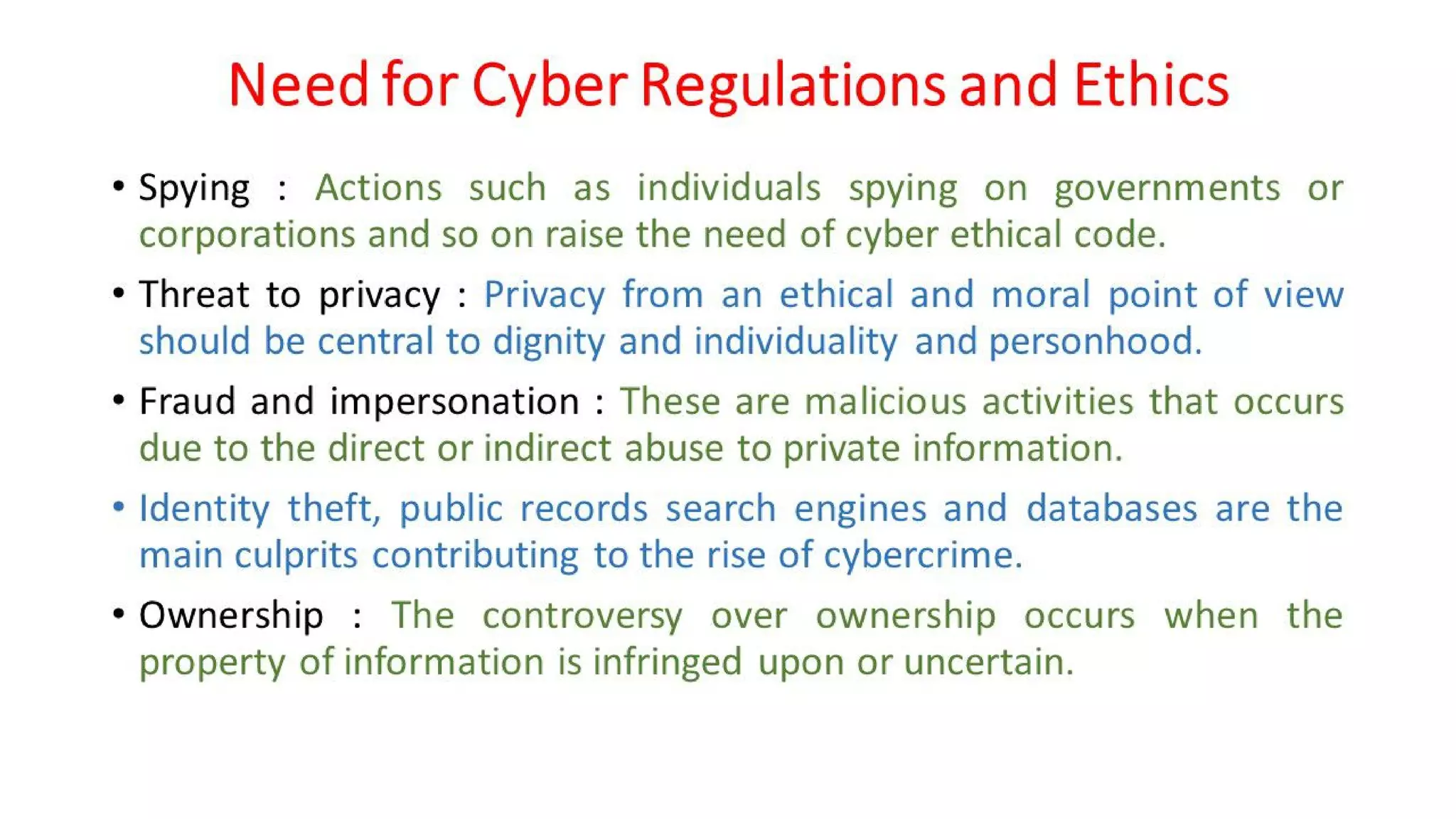 CLE Unit - 5 - Cyber Ethics