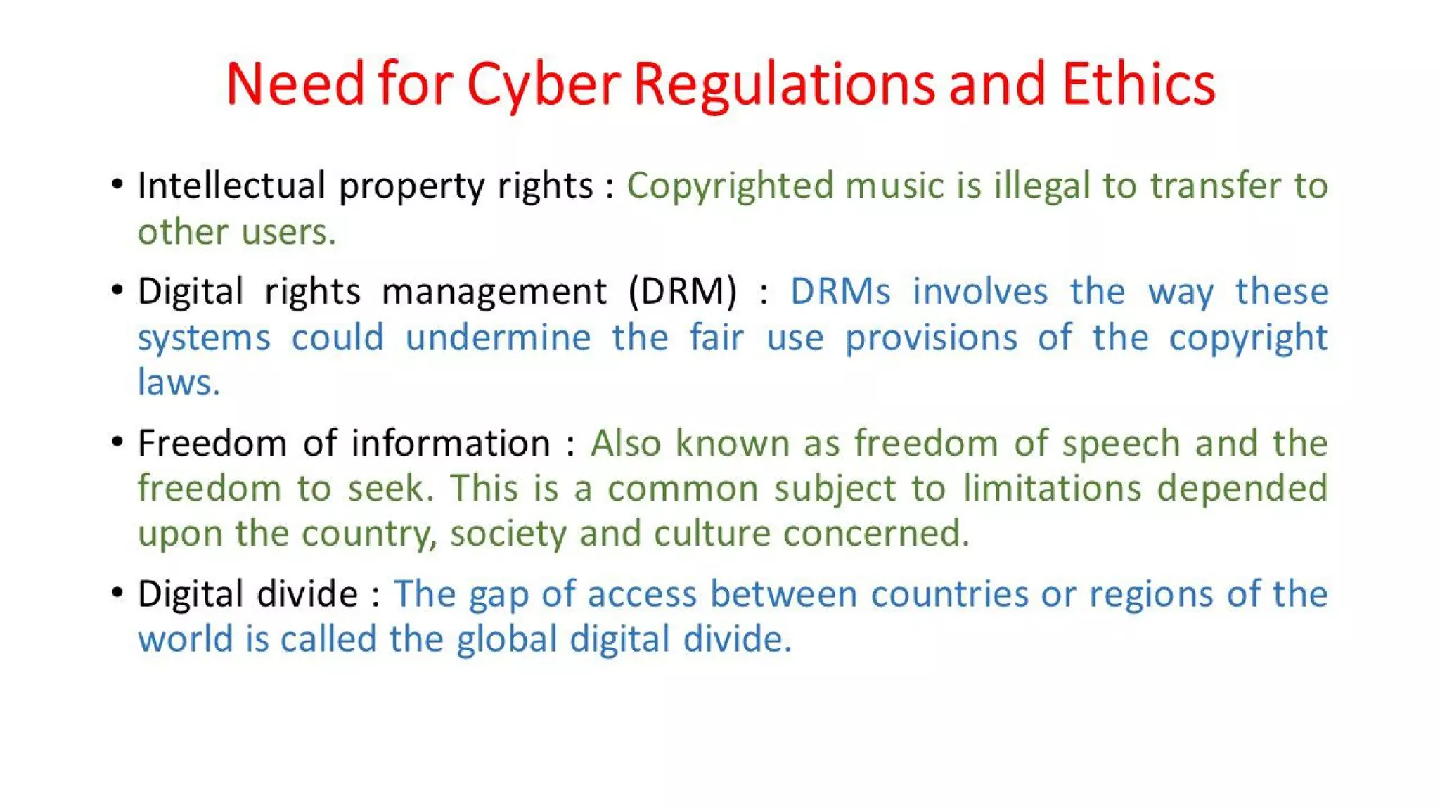 CLE Unit - 5 - Cyber Ethics