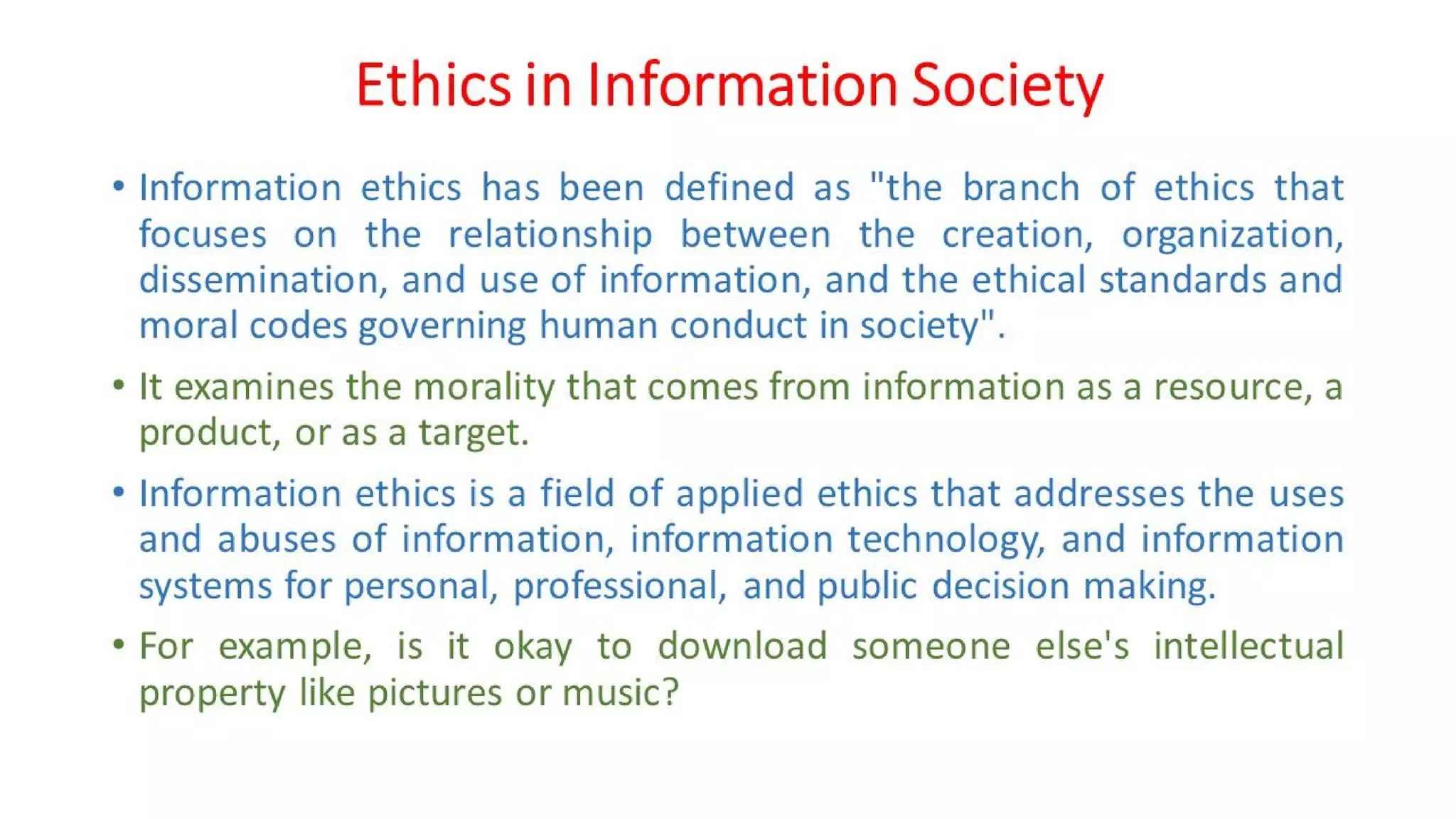 CLE Unit - 5 - Cyber Ethics