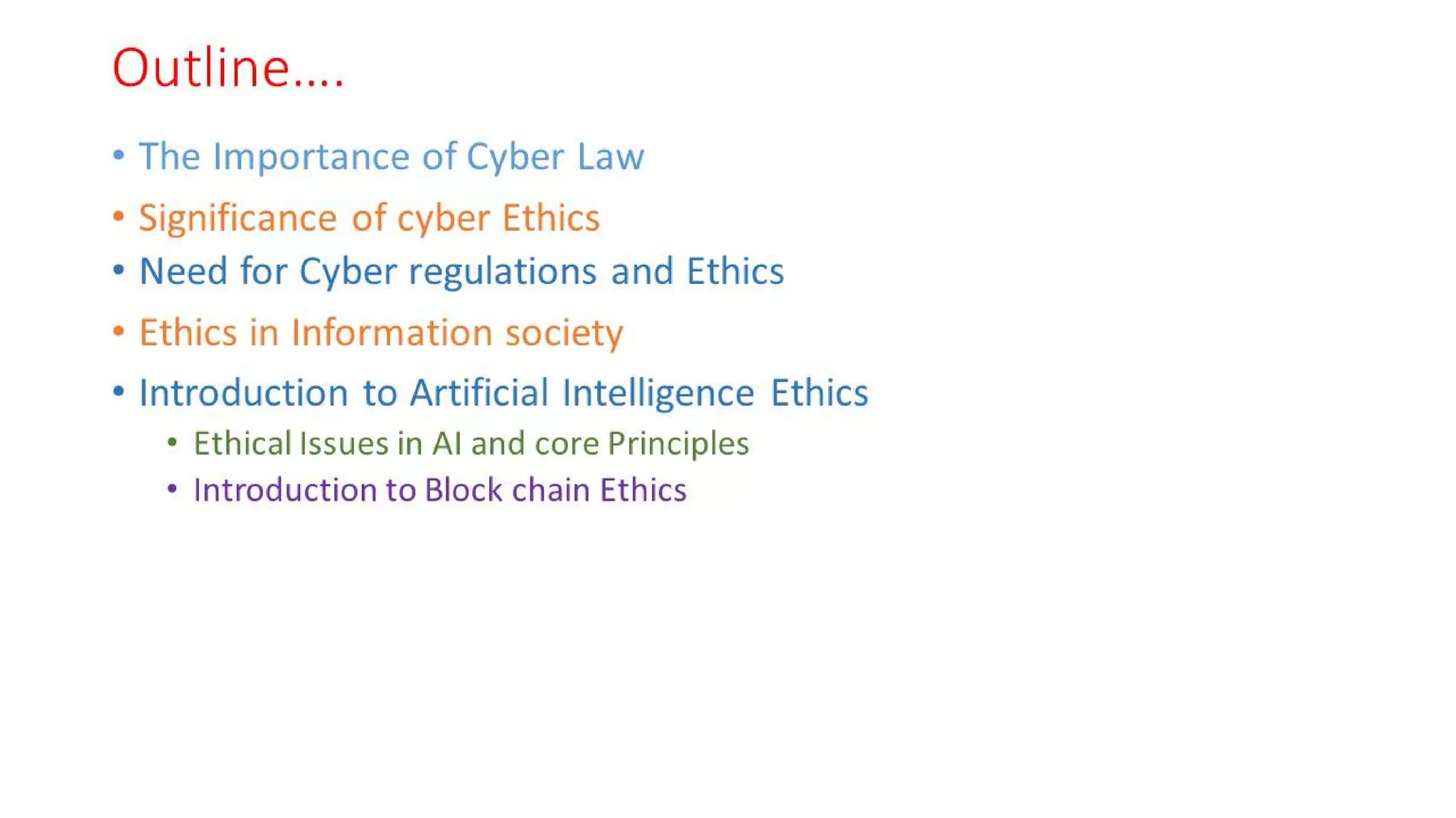 CLE Unit - 5 - Cyber Ethics
