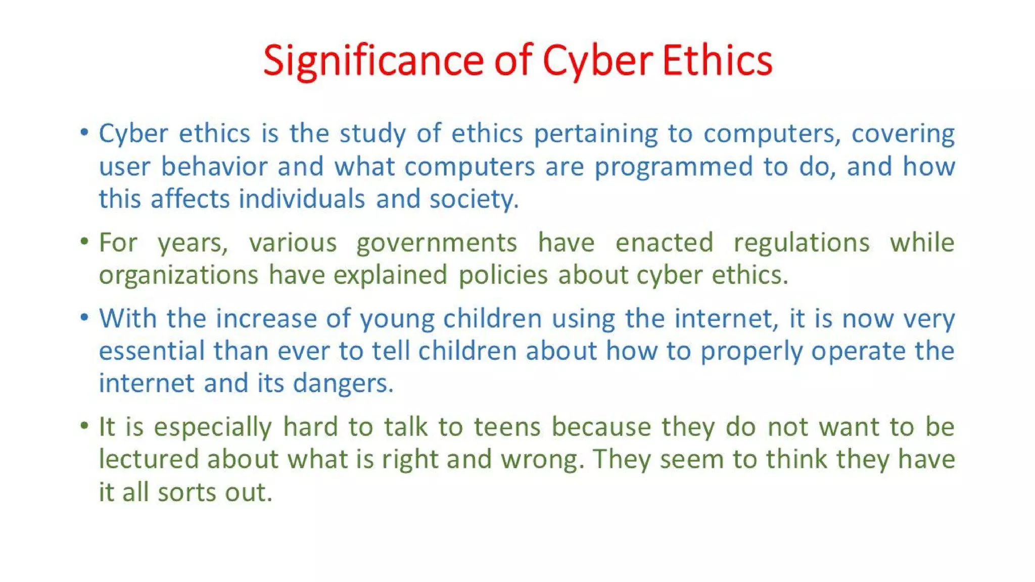 CLE Unit - 5 - Cyber Ethics