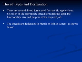 Thread Designation Question Screw thread measurement | PPT