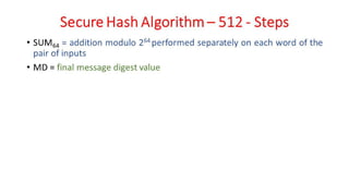CNS - Unit - 5 - Cryptographic Hash Functions | PDF