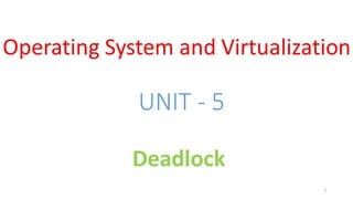 OSV - Unit - 5 - Deadlock