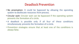 OSV - Unit - 5 - Deadlock