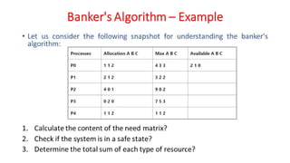 OSV - Unit - 5 - Deadlock
