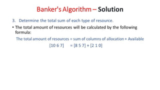 OSV - Unit - 5 - Deadlock