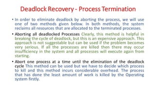 OSV - Unit - 5 - Deadlock
