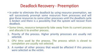 OSV - Unit - 5 - Deadlock