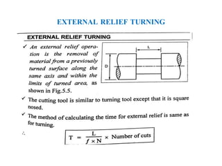 EXTERNAL RELIEF TURNING
 