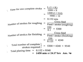MACHINING TIME CALCULATION | PPTX