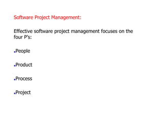 Software Engineering Software Project Management | PDF