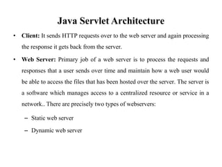 UNIT - 5.pptx Servlets And Database Connectivity | PPTX