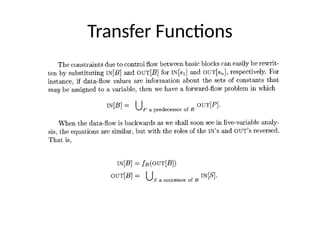 Transfer Functions
 