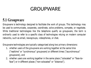 GROUPWARE
 