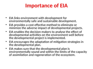 Implementaion of EIA Organisation helping in controlling pollution | PPT