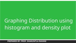 Graphing Distribution using
histogram and density plot
PREPARED BY: PROF. SHAKUNTLA RAVANI
 
