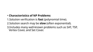 Non-polynomial complexity: examples & analysis | PPTX