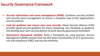 Security in Cloud Computing Unit five covers | PDF
